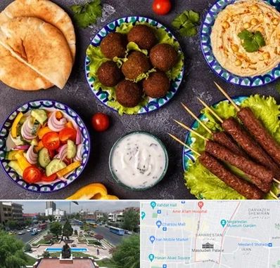 رستوران عربی در بهارستان 