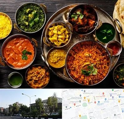 رستوران هندی در میدان کاج 