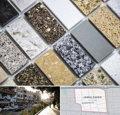 فروش سنگ گرانیت در خیابان جمالزاده