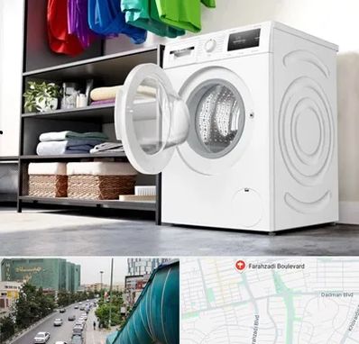 تعمیر ماشین لباسشویی بوش در بلوار فرحزادی