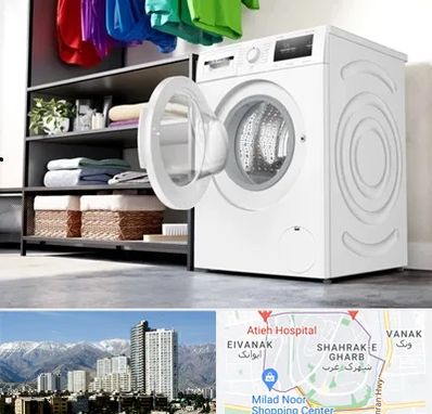 تعمیر ماشین لباسشویی بوش در شهرک غرب 