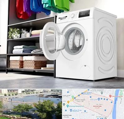 تعمیر ماشین لباسشویی بوش در گلستان اهواز 