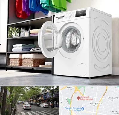 تعمیر ماشین لباسشویی بوش در ظفر 