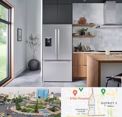 تعمیر یخچال بوش در ونک 