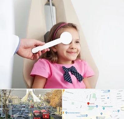 دکتر تنبلی چشم در خیابان آزادی