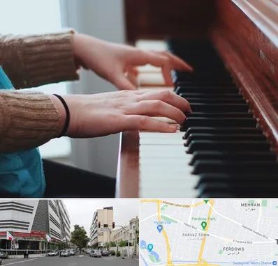 استاد پیانو در بلوار فردوس 