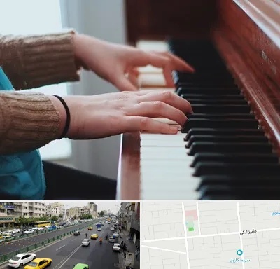 استاد پیانو در خیابان دامپزشکی