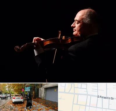 استاد ویولن در خیابان فلسطین