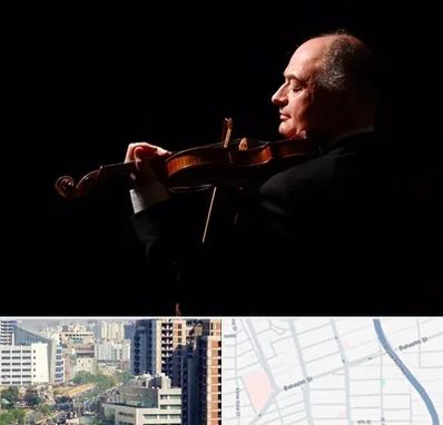 استاد ویولن در خیابان بهشتی