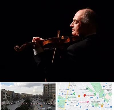 استاد ویولن در بلوار فردوسی مشهد 