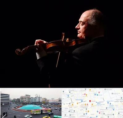 استاد ویولن در میدان انقلاب 