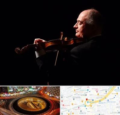 استاد ویولن در میدان ولیعصر 