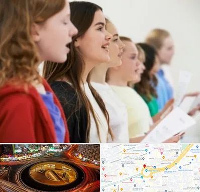 کلاس صداسازی در میدان ولیعصر 