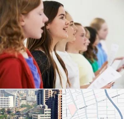 کلاس صداسازی در خیابان بهشتی