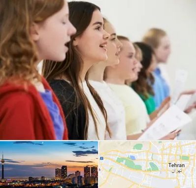 کلاس صداسازی در غرب تهران 