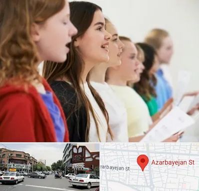 کلاس صداسازی در خیابان آذربایجان