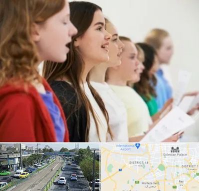 کلاس صداسازی در جنوب تهران 