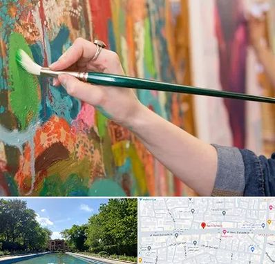 استاد نقاشی در هشت بهشت اصفهان 