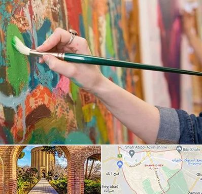 استاد نقاشی در شهر ری