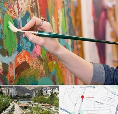 استاد نقاشی در بلوار تعاون