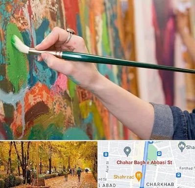 استاد نقاشی در چهارباغ اصفهان 