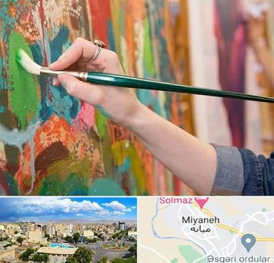 استاد نقاشی در میانه