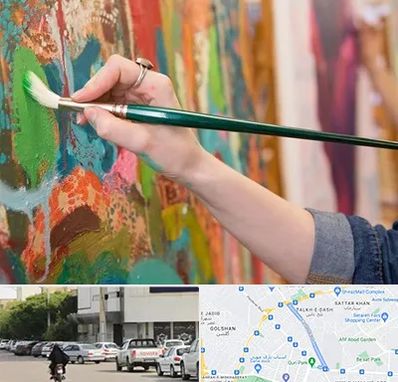 استاد نقاشی در قدوسی شرقی شیراز 