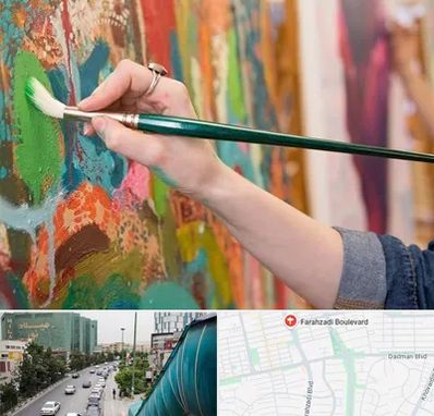 استاد نقاشی در بلوار فرحزادی