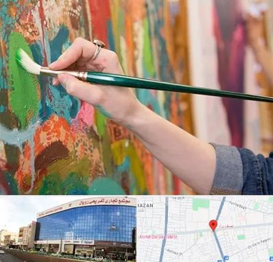 استاد نقاشی در نصف راه تبریز