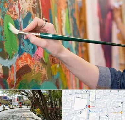 استاد نقاشی در خیابان توحید اصفهان 