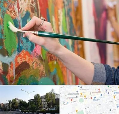 استاد نقاشی در میدان کاج 