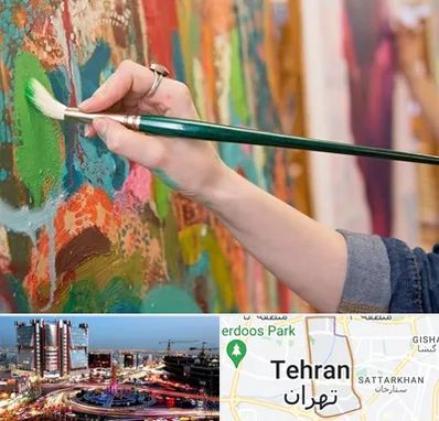 استاد نقاشی در صادقیه 