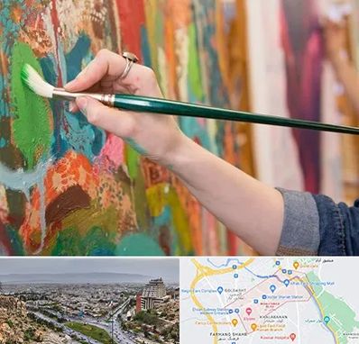 استاد نقاشی در معالی آباد شیراز 