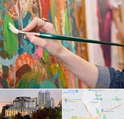 استاد نقاشی در فرشته 