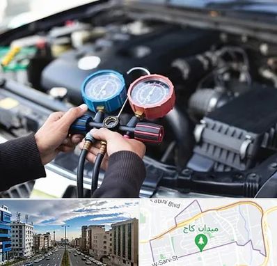 شارژ کولر خودرو در سعادت آباد 