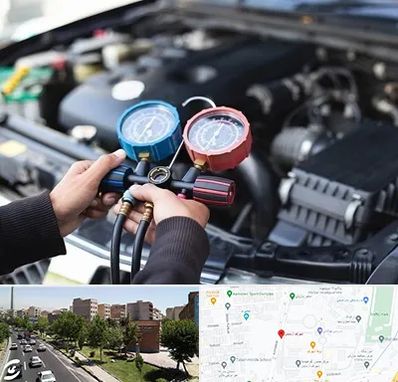 شارژ کولر خودرو در شهرک آزمایش 