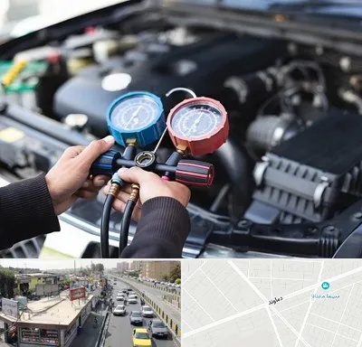 شارژ کولر خودرو در خیابان دماوند