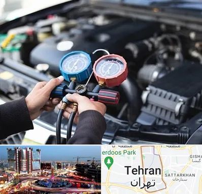 شارژ کولر خودرو در صادقیه 