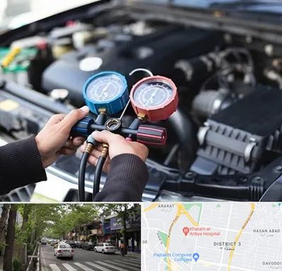 شارژ کولر خودرو در ظفر 