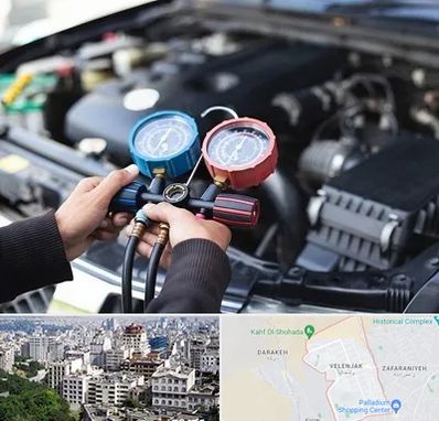 شارژ کولر خودرو در ولنجک 