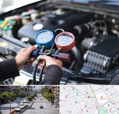 شارژ کولر خودرو در خیابان زند شیراز 