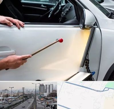 صافکاری بدون رنگ در بلوار ارتش