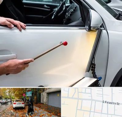 صافکاری بدون رنگ در خیابان فلسطین