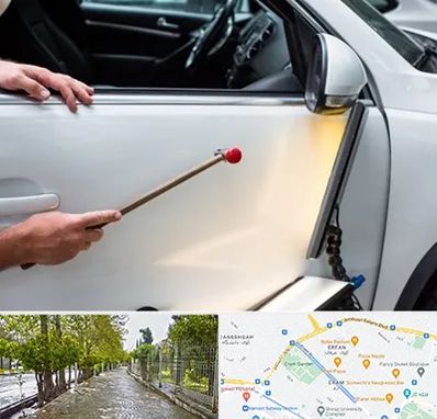 صافکاری بدون رنگ در خیابان ارم شیراز 