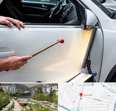 صافکاری بدون رنگ در بلوار تعاون