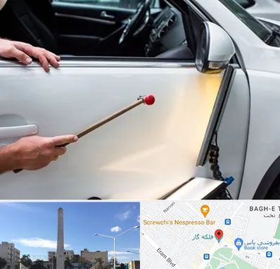 صافکاری بدون رنگ در فلکه گاز شیراز 