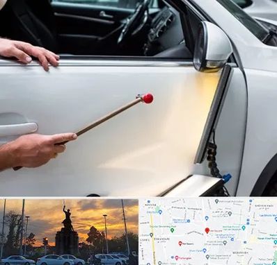 صافکاری بدون رنگ در میدان حر 