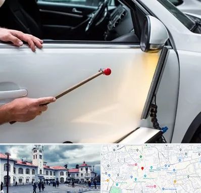 صافکاری بدون رنگ در میدان شهرداری رشت 