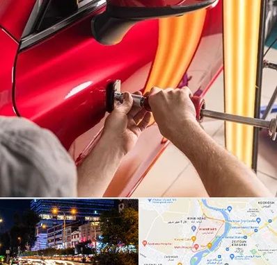 صافکاری با دستگاه مکش در کیانپارس اهواز 