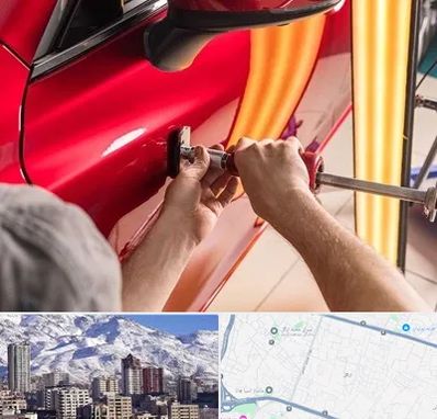 صافکاری با دستگاه مکش در ازگل